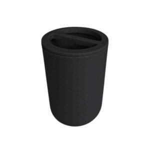 Θήκες οδοντόβουρτσας πλαστικές σε σετ 5Χ - Black - 21788