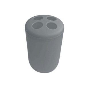 Θήκες οδοντόβουρτσας πλαστικές σε σετ 5Χ - Grey - 21614