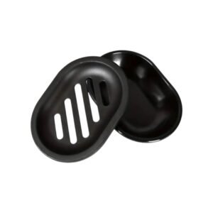 Σαπουνοθήκες μπάνιου πλαστικές σε σετ 9Χ - Black - 21796