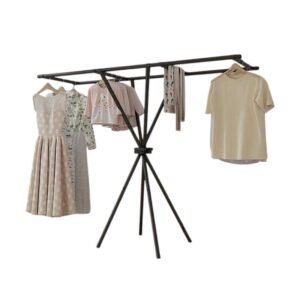 Κρεμάστρα δαπέδου & απλώστρα ρούχων - YH9912B - 114302 - Black