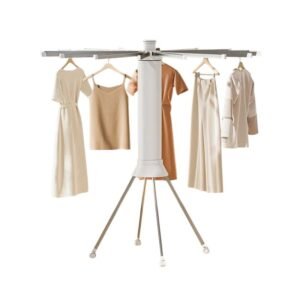 Πτυσσόμενη κρεμάστρα δαπέδου & απλώστρα ρούχων τροχήλατη - 12002-1 - 114265