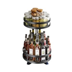 Ραφιέρα οργάνωσης κουζίνας περιστρεφόμενη διώροφη - 11902 - 114005