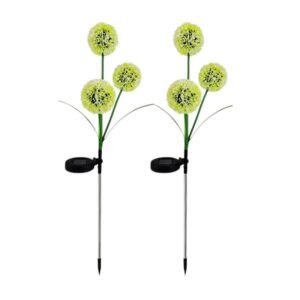 Φωτιζόμενα διακοσμητικά λουλούδια LED με ηλιακό πάνελ σε κίτρινο χρώμα.
