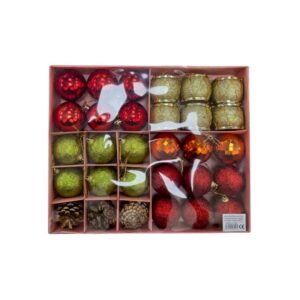 Σετ Χριστουγεννιάτικες μπάλες - 30pcs - 23153