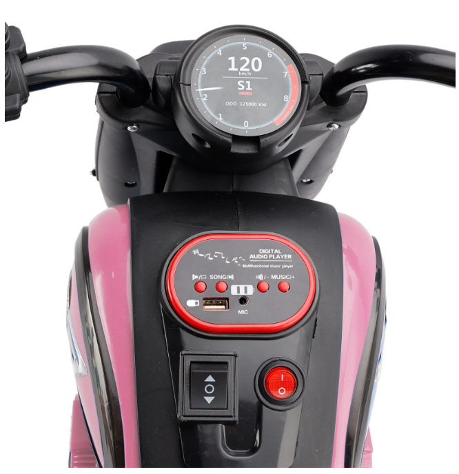 Παιδικό ηλεκτροκίνητο τρίκυκλο scooter - BJQ-818 - 701113 - Blue - Image 4