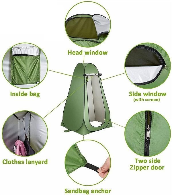 Σκηνή camping αποδυτήριο-ντουζ - YB3035 - 1.9x1.2m - 960033 - Image 3