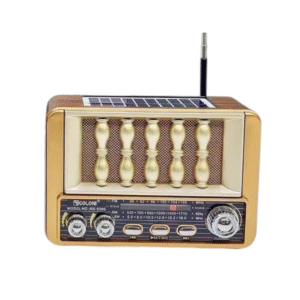Επαναφορτιζόμενο Ραδιόφωνο Retro RX-836S-S σε χρυσό χρώμα