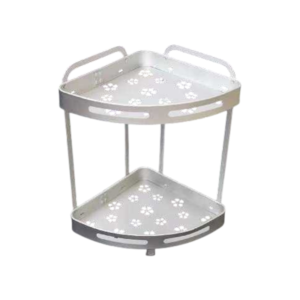 Ραφιέρα μπάνιου διώροφη γωνιακή - CW1001B2-2 - 521476 - Silver