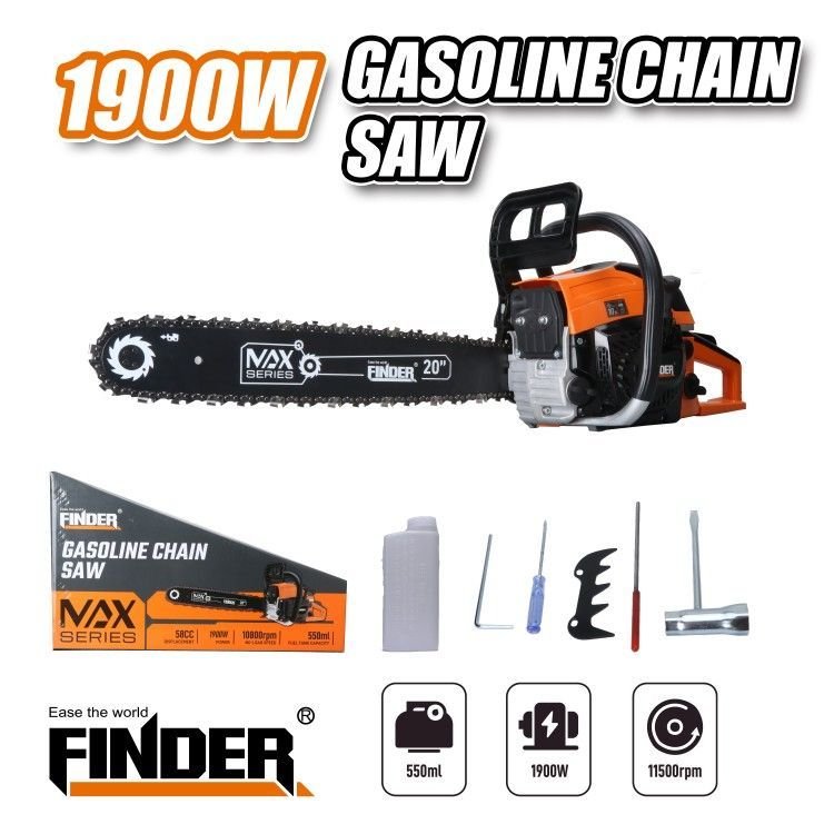 Αλυσοπρίονο βενζίνης Finder - 1900W/2.5HP - 52CC - Finder - 198385 - Image 3