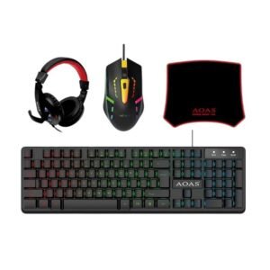 Πλήρες σετ Gaming 4 σε 1 - LED RGB - WB1077 - AOAS - 655181