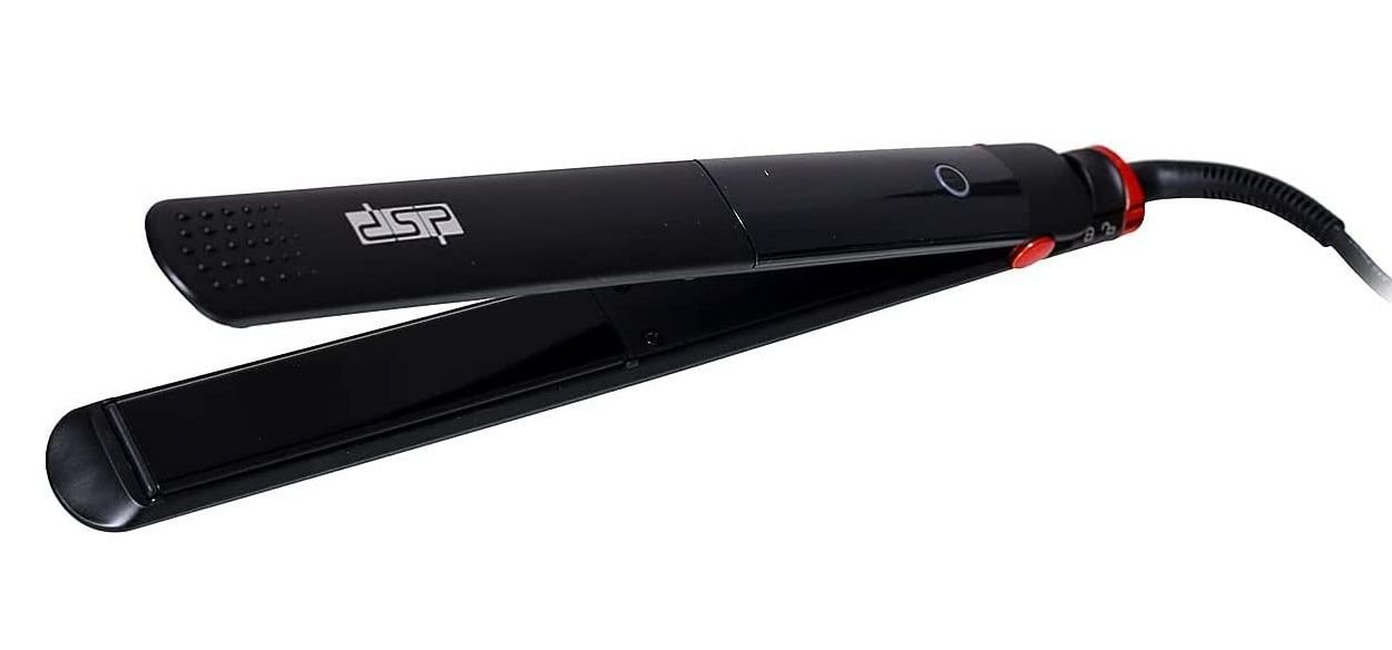 Ισιωτική μαλλιών DSP Μαύρη με κεραμικές πλάκες