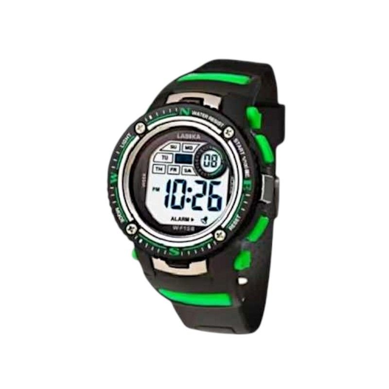 Ψηφιακό ρολόι χειρός - LS158 - Lasika - 817384 - Black/Green