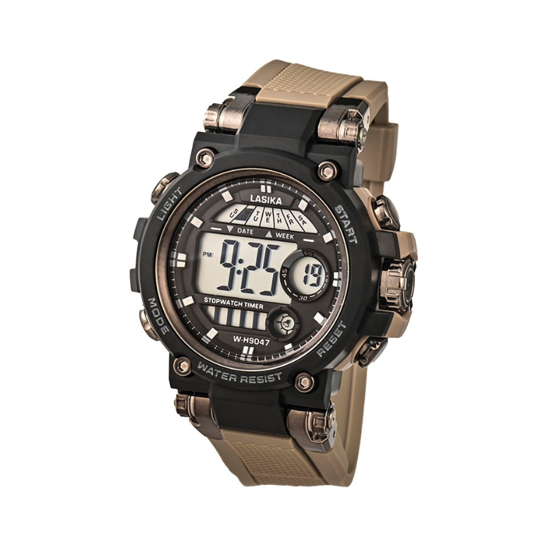 Ψηφιακό ρολόι χειρός - LS9047 - Lasika - 817322 - Beige