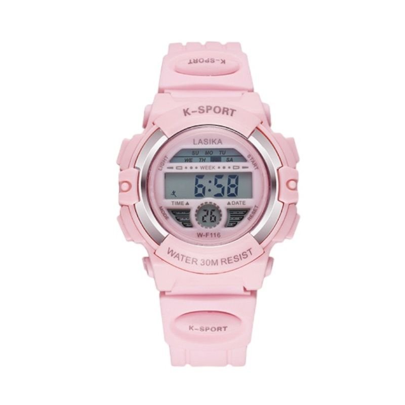 Ψηφιακό ρολόι χειρός - LS116 - Lasika - 817407 - Pink