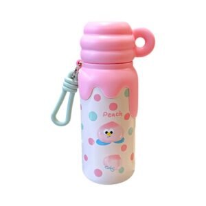 Παιδικό παγούρι-θερμός με κούπα - 420ml - 340908 - Pink