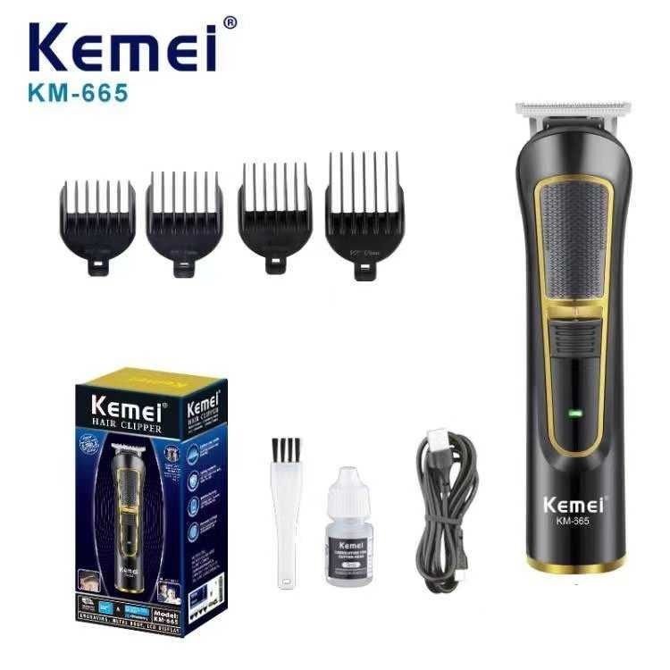 Κουρευτική μηχανή Kemei KM-665 με ακριβείας λεπίδα από ανοξείδωτο ατσάλι.