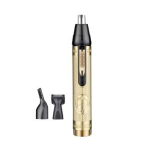 Ξυριστική μηχανή KM-133 της Kemei με τρεις κεφαλές για περιποίηση.