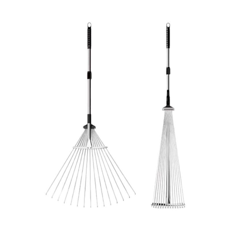 Σκούπα φύλλων για γκαζόν πτυσσόμενη με εργονομική λαβή