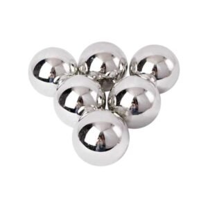 Σετ Χριστουγεννιάτικες μπάλες - 8cm - 6pcs - 326086 - Silver