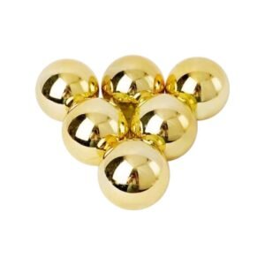 Σετ Χριστουγεννιάτικες μπάλες - 8cm - 6pcs - 326086 - Gold