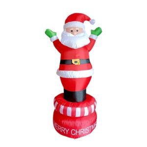 Φουσκωτός διακοσμητικός Άγιος Βασίλης περιστρεφόμενος - 1.8m - 817193