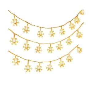 Ηλιακή γιρλάντα φωτισμού LED - Χιονονιφάδα - 5m+1m - 20D - 152868 - Warm White