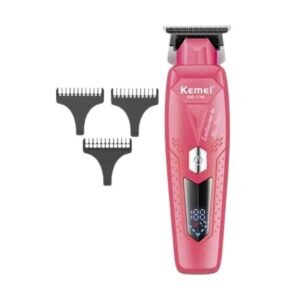 Κουρευτική μηχανή & trimmer Kemei KM-1746 σε κόκκινο χρώμα