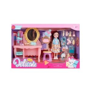 Σετ κούκλα με αξεσουάρ ομορφιάς - 862-15 - 917353
