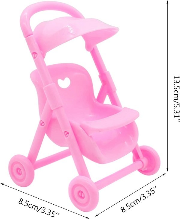 Παιδικό καροτσάκι mini με κούκλα σε εκπληκτικό σχέδιο