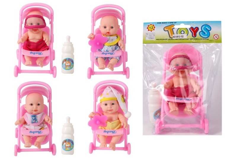 Παιδικό καροτσάκι mini με κούκλα σε εκπληκτικό σχέδιο