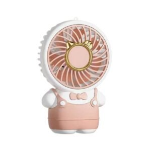 Παιδικός επαναφορτιζόμενος ανεμιστήρας mini CS1360-2 σε ροζ χρώμα