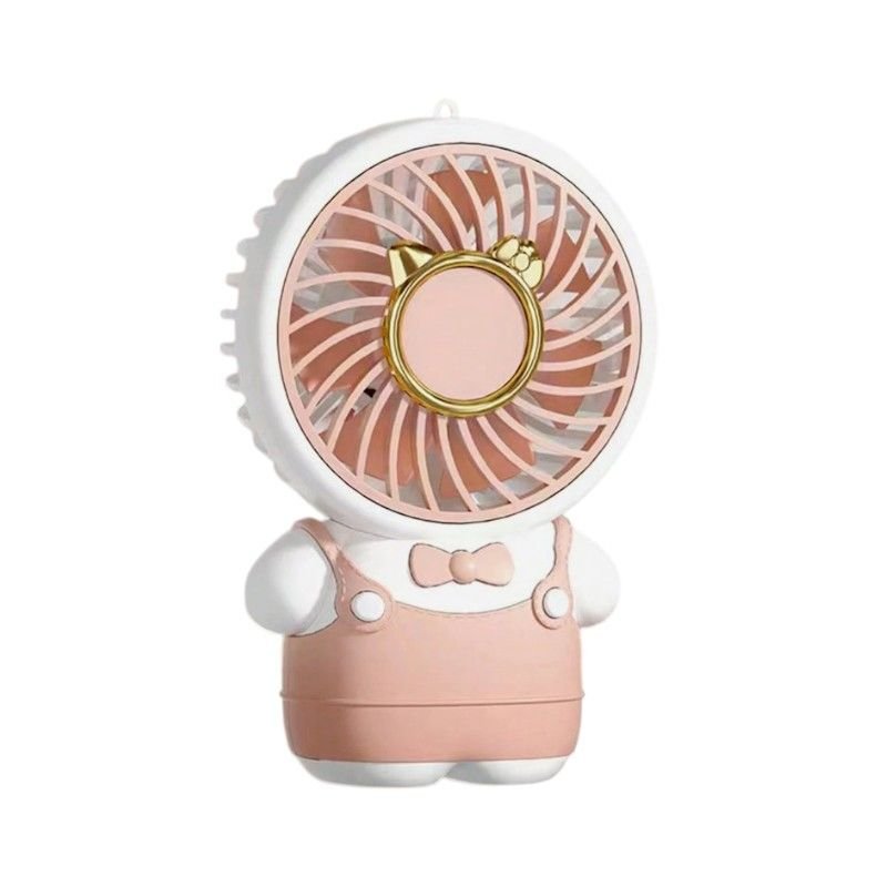 Παιδικός επαναφορτιζόμενος ανεμιστήρας mini CS1360-2 σε ροζ χρώμα