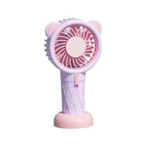 Μίνι επαναφορτιζόμενος ανεμιστήρας CS1363-5 σε μωβ χρώμα.