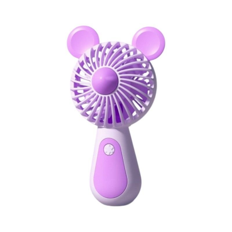 Επαναφορτιζόμενος μίνι ανεμιστήρας CS1321A-1 σε μωβ χρώμα.