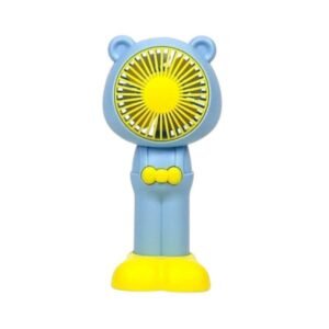 Επαναφορτιζόμενος ανεμιστήρας mini HQ66-27 σε μπλε χρώμα.