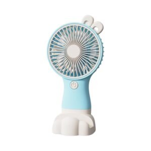 Επαναφορτιζόμενος μίνι ανεμιστήρας 0808-6 σε μπλε χρώμα.