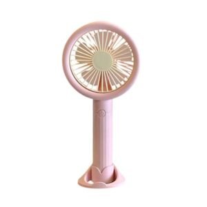 Επαναφορτιζόμενος ανεμιστήρας mini 677-55B σε ροζ χρώμα