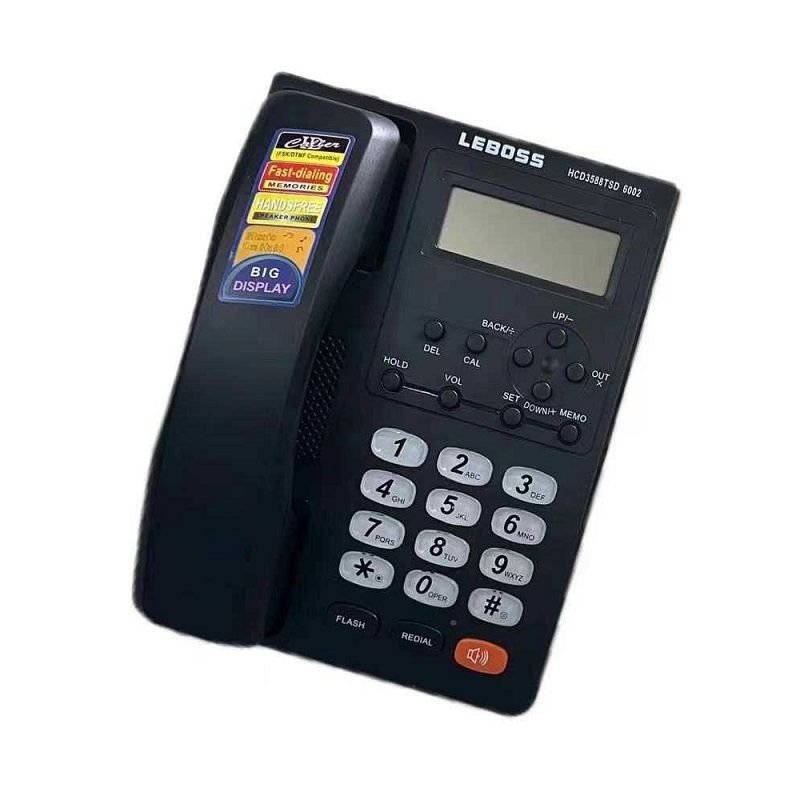 Ενσύρματο τηλέφωνο 6002 σε μαύρο χρώμα