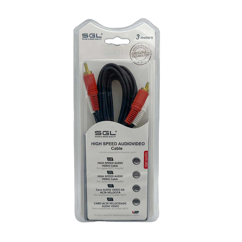 Καλώδιο σήματος RCA 404 2xRCA male σε 2xRCA male 3m