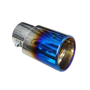 Τελικό εξάτμισης αυτοκινήτου G35102B-15B με μπλε τελείωμα και εφέ φλόγας