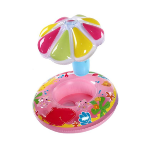 Παιδικό φουσκωτό σωσίβιο SL-B103 με κάθισμα και σκίαστρο σε ροζ χρώμα