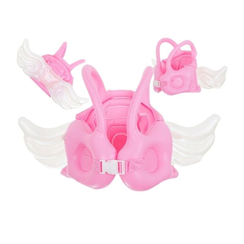 Παιδικό φουσκωτό σωσίβιο γιλέκο SL-B070 σε ροζ χρώμα