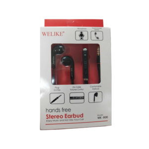 Ενσύρματα ακουστικά WK800 σε μαύρο χρώμα