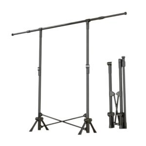 Πτυσσόμενη κρεμάστρα δαπέδου και απλώστρα ρούχων DG202501 Black