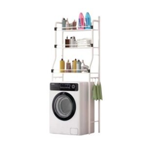 Επιδαπέδια μεταλλική ραφιέρα μπάνιου με 3 ράφια