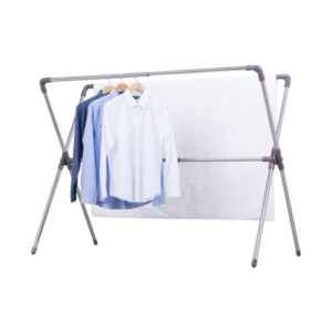 Πτυσσόμενη κρεμάστρα δαπέδου και απλώστρα ρούχων 0201A-01F