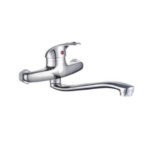 Επιτοίχια μπαταρία κουζίνας OLDA5-05 από χρώμιο και ορείχαλκο