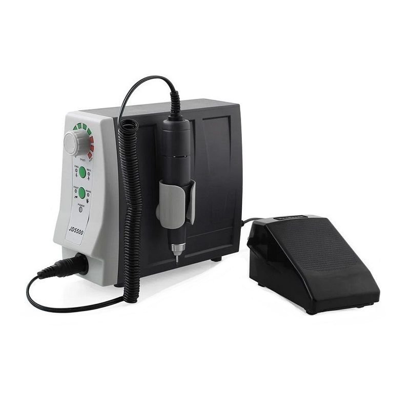 Επαγγελματικός ηλεκτρικός τροχός μανικιούρ και πεντικιούρ JD5500 σε μαύρο χρώμα.