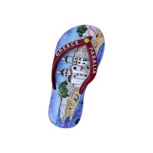 Χειροποίητο τουριστικό μαγνητάκι Paralia σε σετ 12 τεμαχίων