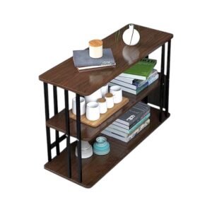 Βοηθητικό τραπεζάκι σαλονιού E5189B τριώροφο καφέ